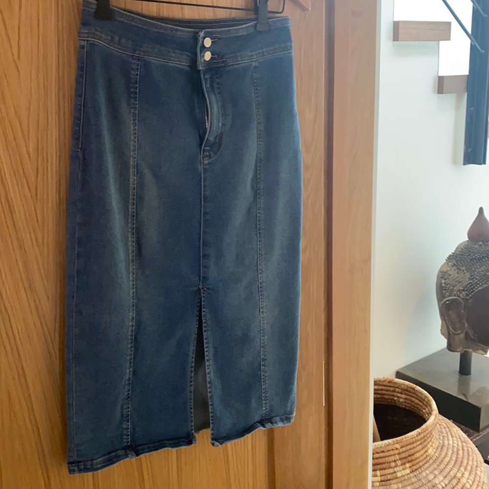 Free People Denim Skirt